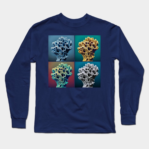 Pop Halichondria panicea Sponge Art - Cool Underwater Long Sleeve T-Shirt by PawPopArt